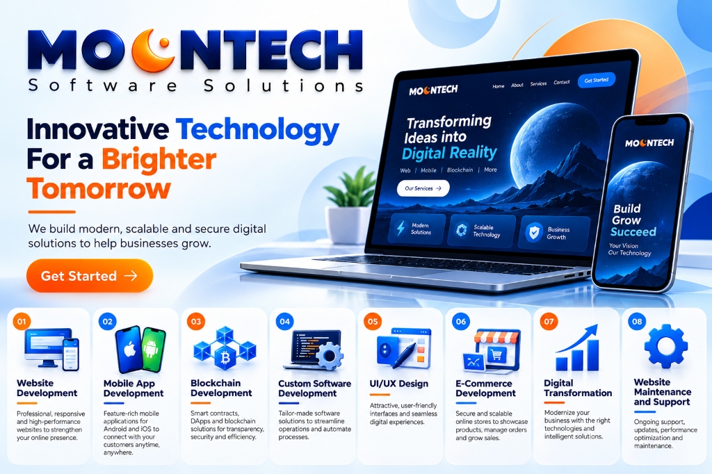 MOONTECH Software Solutions Hero Artwork